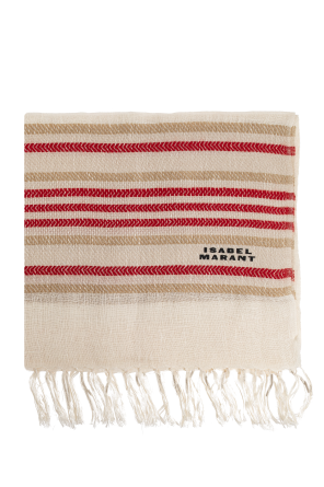 スカーフ Isabel Marant Fouzy Gd Sacrf - Wool - White Isabel Marant Scarf 'Izali' | Women's Accessories | Vitkac